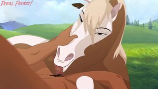 Feral Frenzy – Rain x Human Male