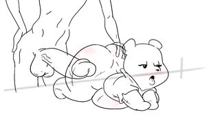 Pooh and Robin – Rough Animation