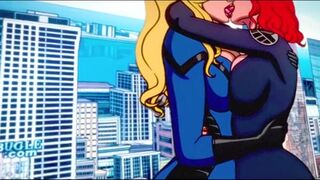 Sue Storm and Black Widow Making Out [KayWest and Dalliance18]