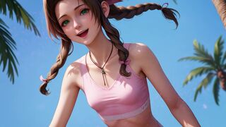 Tifa, Aerith & Yuffie’s Cock Training Summer Camp [Voiced]